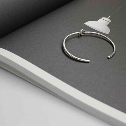 Hot Selling Women 925 Sterling Silver Bracelets Bangles Knot Design Girl Trendy Jewelry Accessories Gift - Personalized Jewel