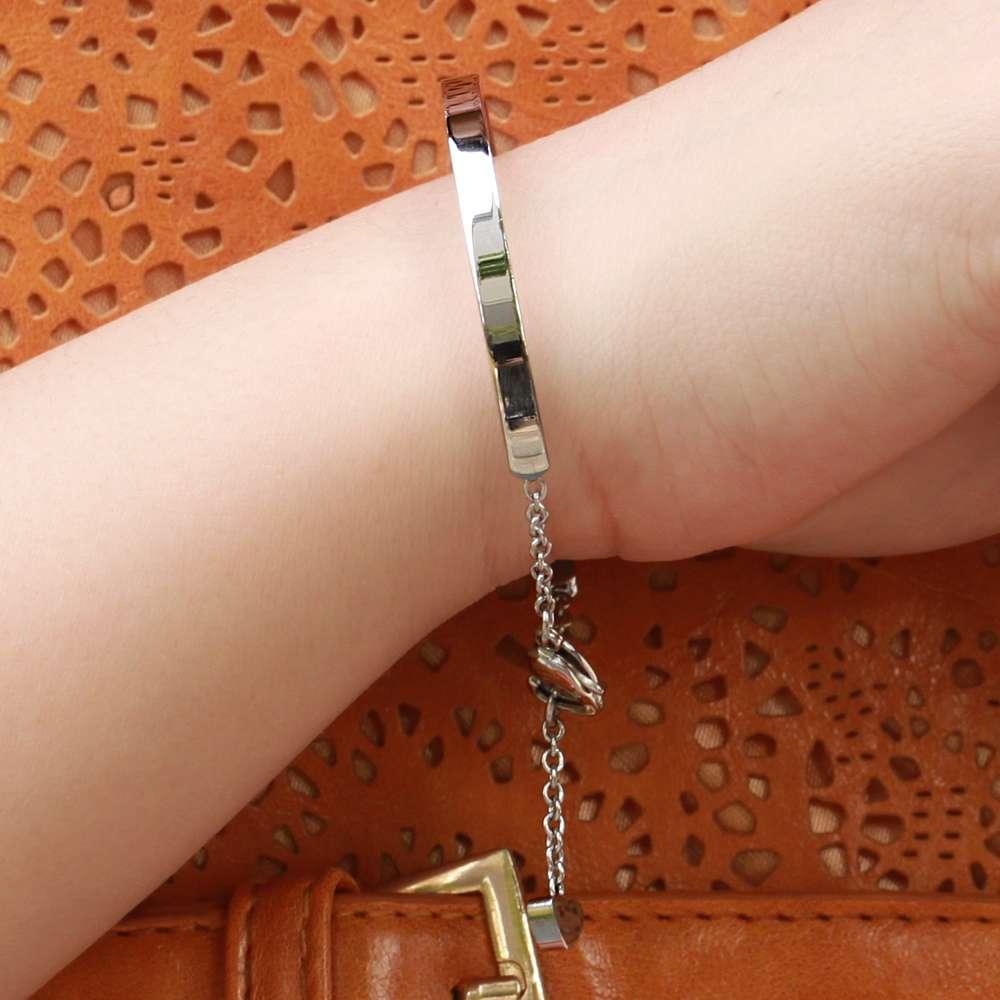 ID Bangles Personalised Gifts For Women Commemorate Engrave Name Stainless Steel Bracelets & Bangles - Personalized Jewel