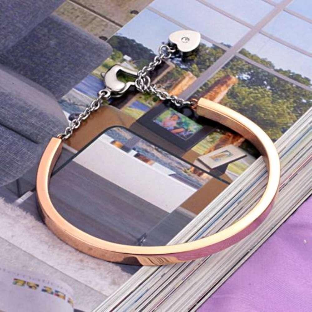ID Bangles Personalised Gifts For Women Commemorate Engrave Name Stainless Steel Bracelets & Bangles - Personalized Jewel
