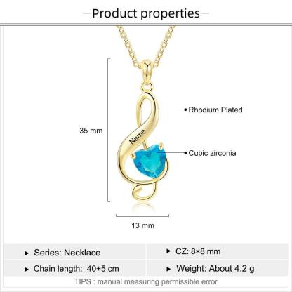 Jewelry for Girls- Copper Jewelry for Women Birthstone Pendant for Women - Personalized Jewel