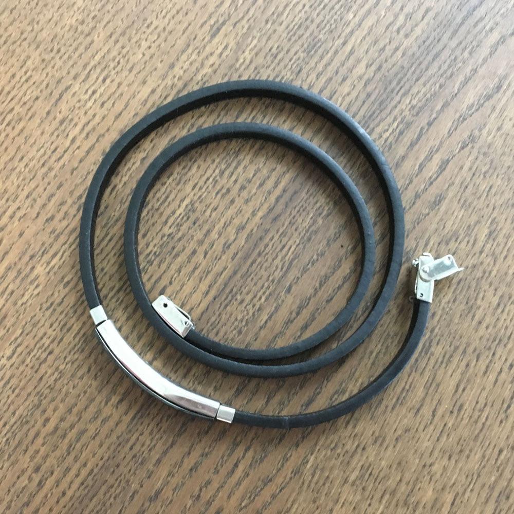 Leather Bracelet for Men Stainless Steel Double Layer Bracelet - Personalized Jewel