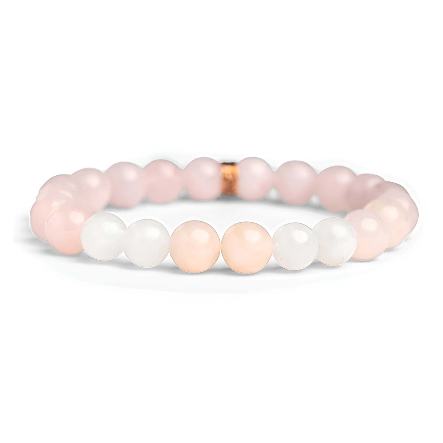 Rose Quartz And Moonstone Energy Bracelet-Personalized Jewels