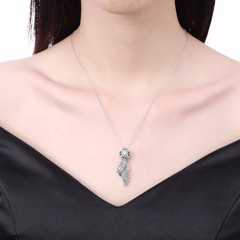 Luxurious 925 Sterling Silver Necklace With CZ Stones, Ethnic Women’s Jewelry For Wedding - Personalized Jewel