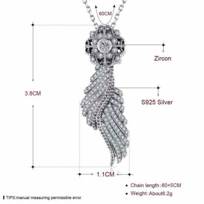 Luxurious 925 Sterling Silver Necklace With CZ Stones, Ethnic Women’s Jewelry For Wedding - Personalized Jewel