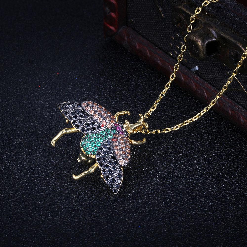 Multiple Cubic Zirconia Butterfly Necklace - Women Choker Necklace - Butterfly Pendant Choker Necklace - Personalized Jewel