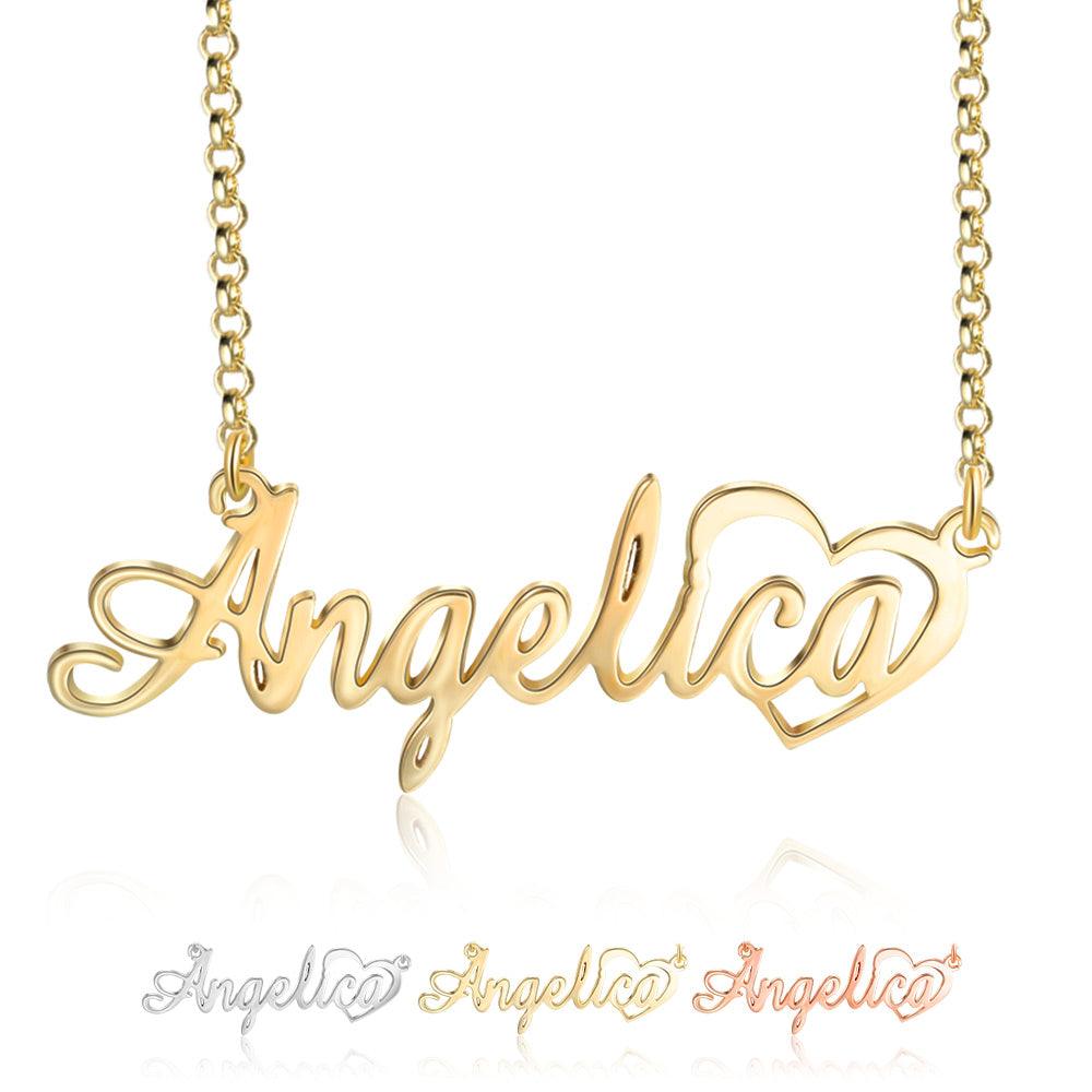 Neckpiece With Customised Nameplate-Personalized Jewels