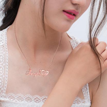 Neckpiece With Customised Nameplate - Personalized Jewel