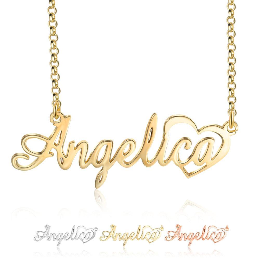 Neckpiece With Customised Nameplate - Personalized Jewel
