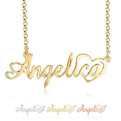 Neckpiece With Customised Nameplate - Personalized Jewel