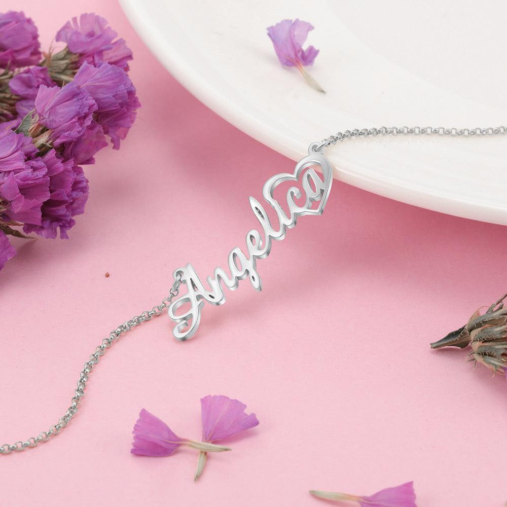 Neckpiece With Customised Nameplate - Personalized Jewel