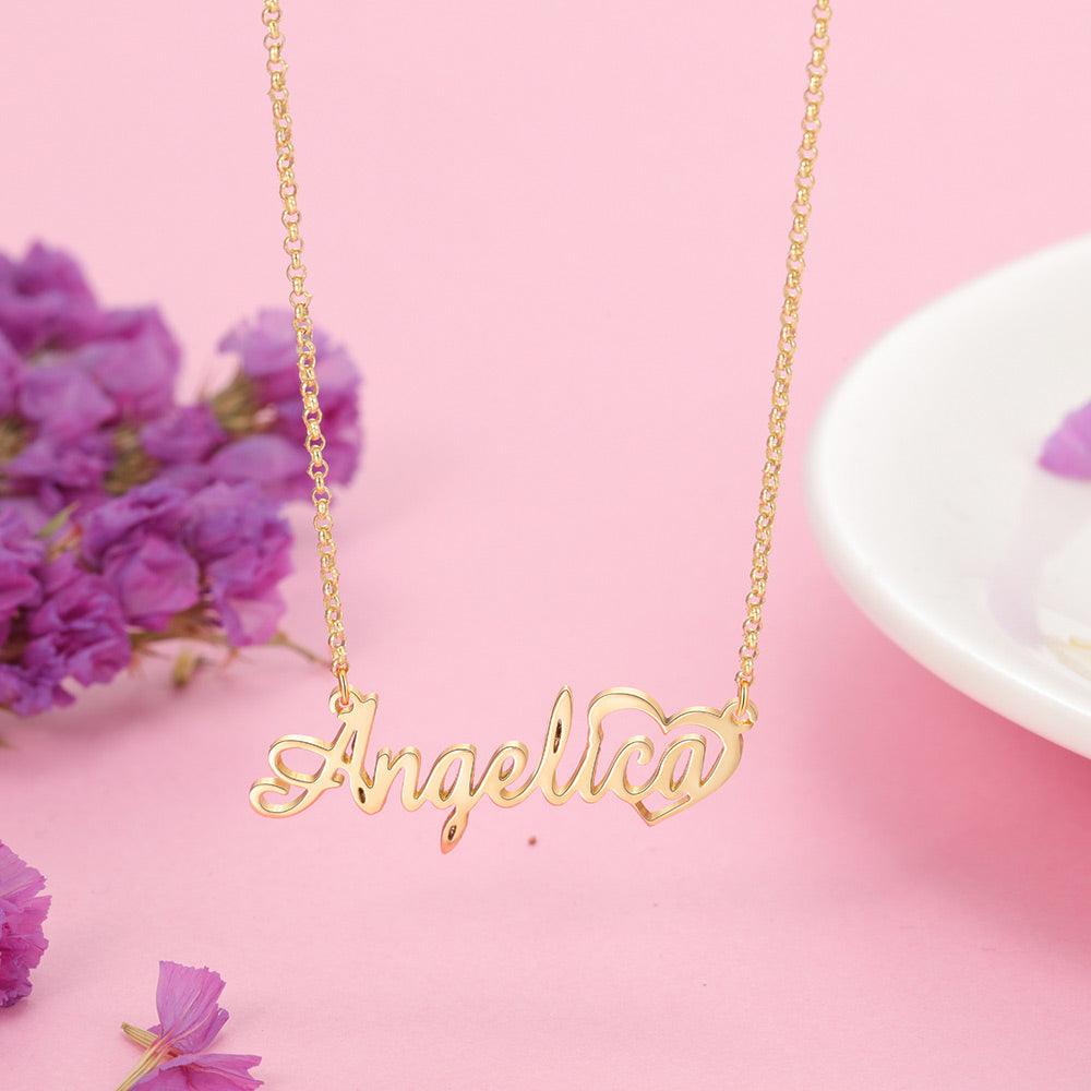 Neckpiece With Customised Nameplate - Personalized Jewel