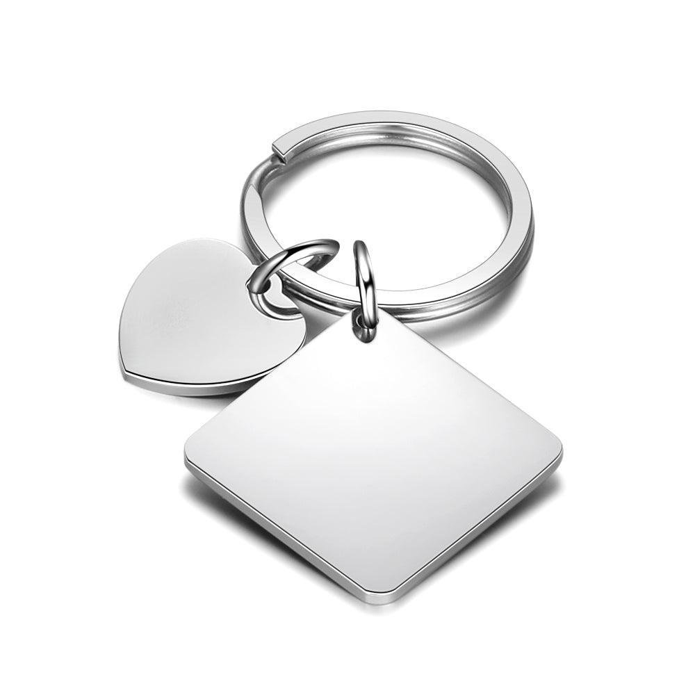 Personalised Keyring With Date Engraved-Personalized Jewels