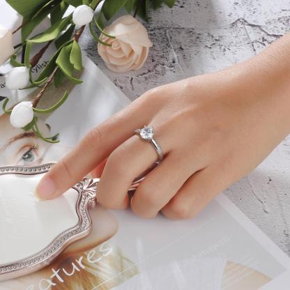 Personalized 925 Sterling Silver Rings - Classic Wedding Ring - Gifts for Women - Personalized Jewel