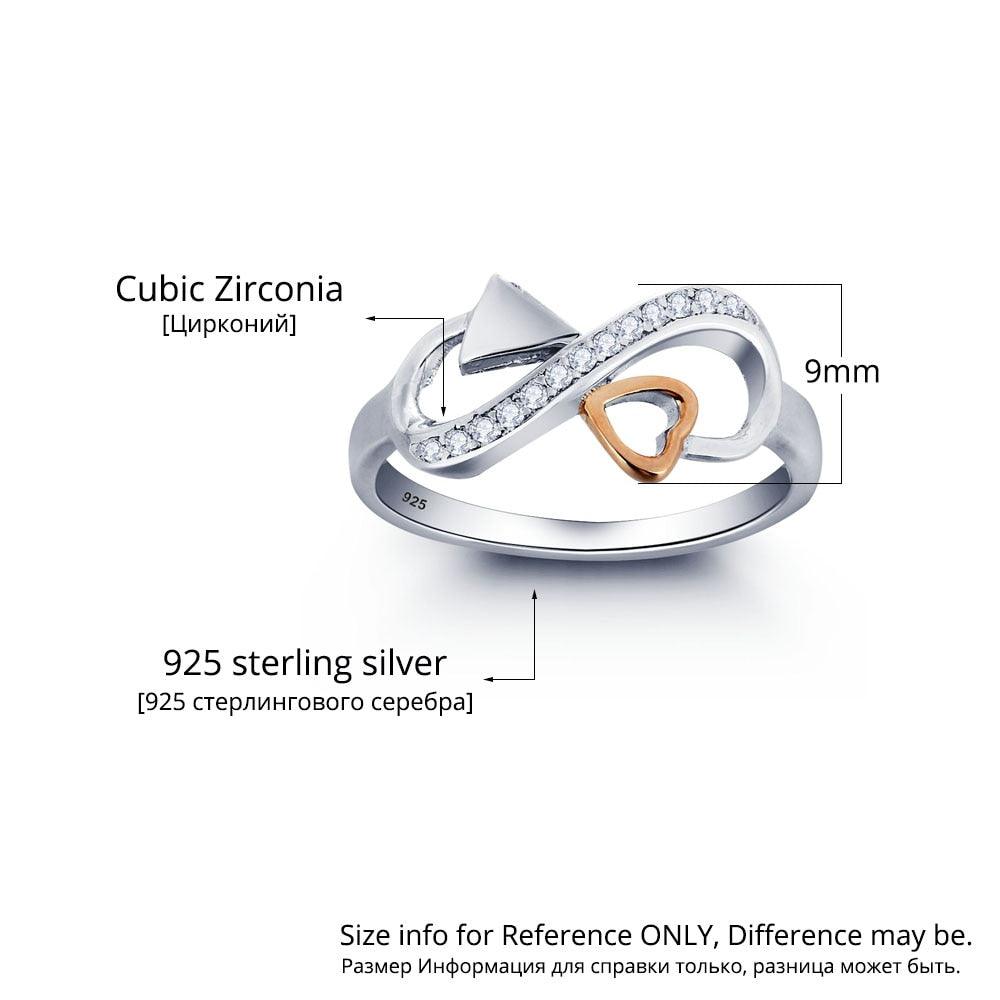 Personalized 925 Sterling Silver Heart Arrow Rings for Women, Fashion Jewelry Gift - Personalized Jewel