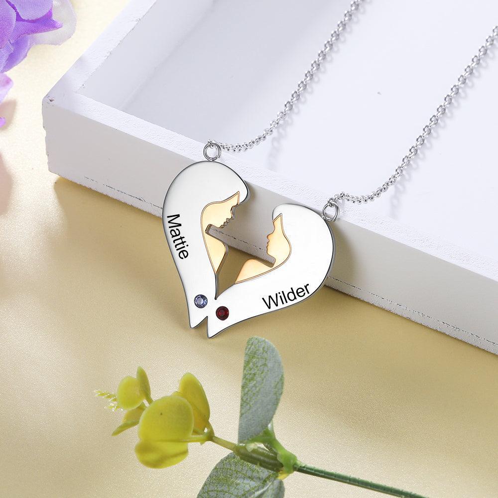 Personalized 925 Sterling Silver My Only Sisters Necklace Sibling Fashion Gift Jewelry For Friends & Family - Personalized Jewel