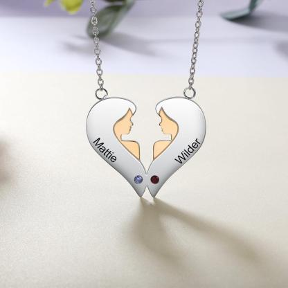 Personalized 925 Sterling Silver My Only Sisters Necklace Sibling Fashion Gift Jewelry For Friends & Family - Personalized Jewel