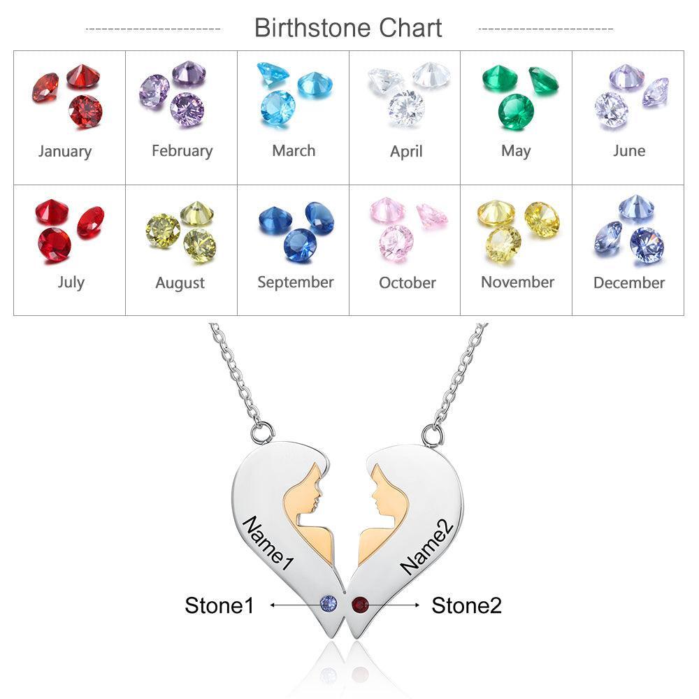 Personalized 925 Sterling Silver My Only Sisters Necklace Sibling Fashion Gift Jewelry For Friends & Family - Personalized Jewel