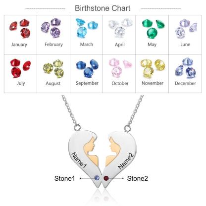 Personalized 925 Sterling Silver My Only Sisters Necklace Sibling Fashion Gift Jewelry For Friends & Family - Personalized Jewel