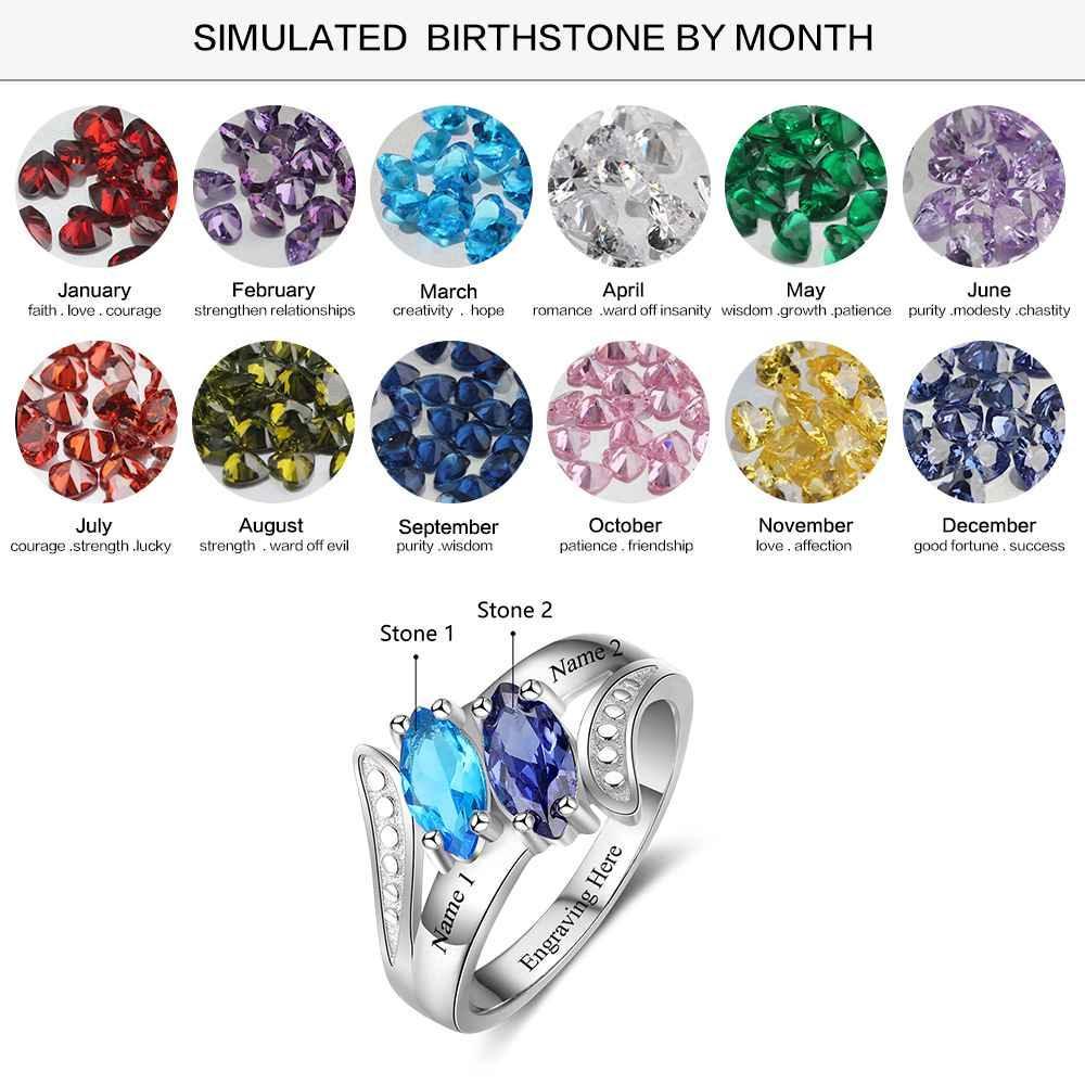 Personalized 925 Sterling Silver Promise Ring-Personalized Jewels