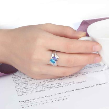 Personalized 925 Sterling Silver Promise Ring-Personalized Jewels