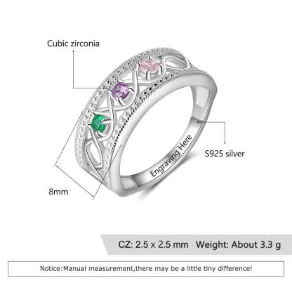 Personalized 925 Sterling Silver Rings For Women Of all Ages - Personalized Jewel