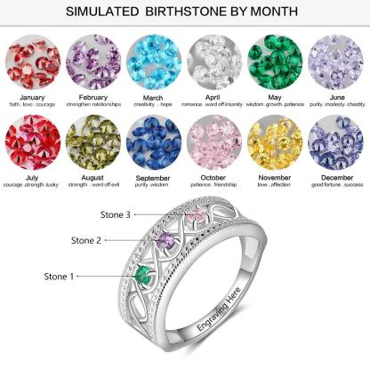 Personalized 925 Sterling Silver Rings For Women Of all Ages - Personalized Jewel