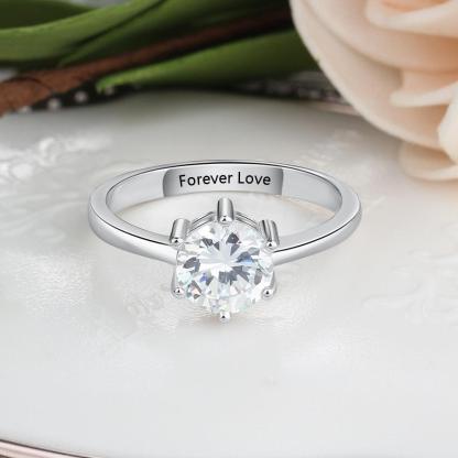 Personalized 925 Sterling Silver Rings for Women – Simple Accessories – Engraved Names – Trendy Anniversary Jewelry Gift - Personalized Jewel