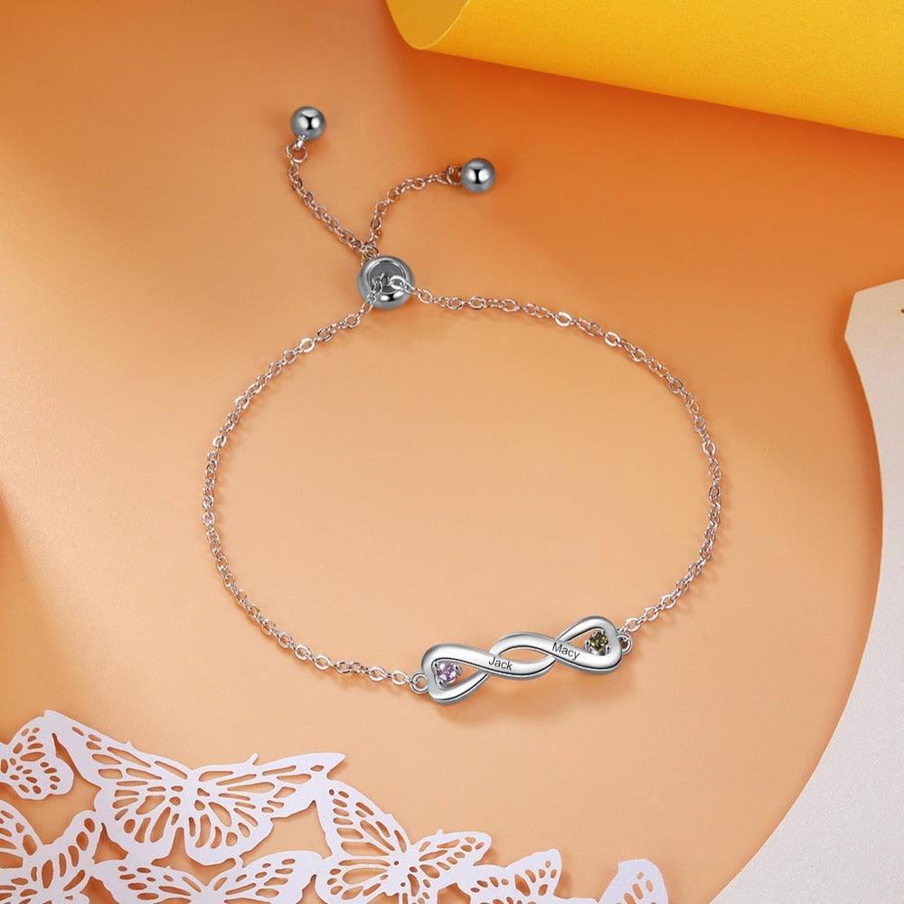 Personalized Charm Bracelet for Women Adjustable Chain Bracelet - Personalized Jewel