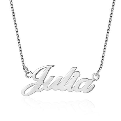 Personalized Copper Customized Nameplate Pendant Necklace 3 Color Jewelry Gift For Women - Personalized Jewel