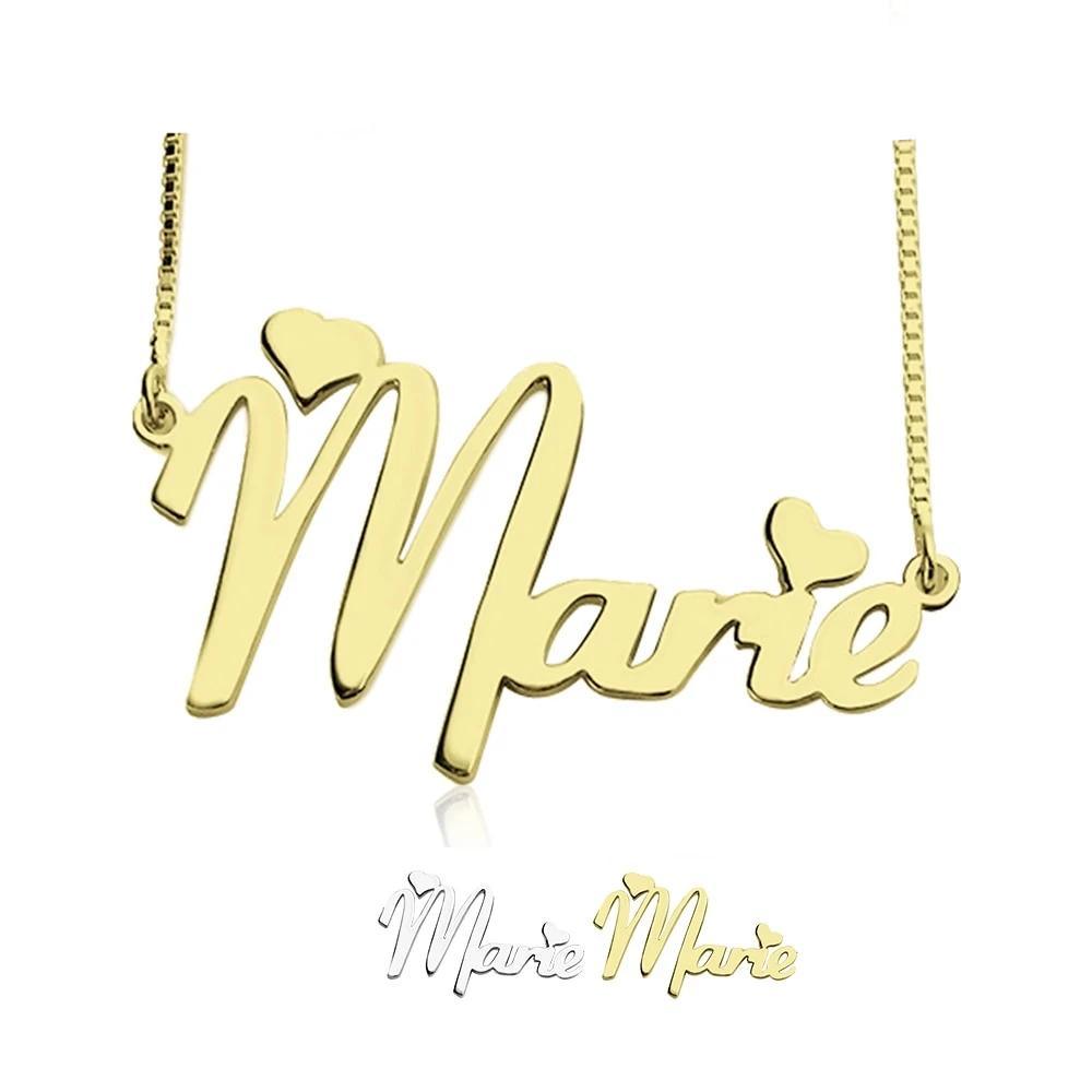 Personalized Copper Necklace With Custom Russian Hebrew Name Pendant-Personalized Jewels