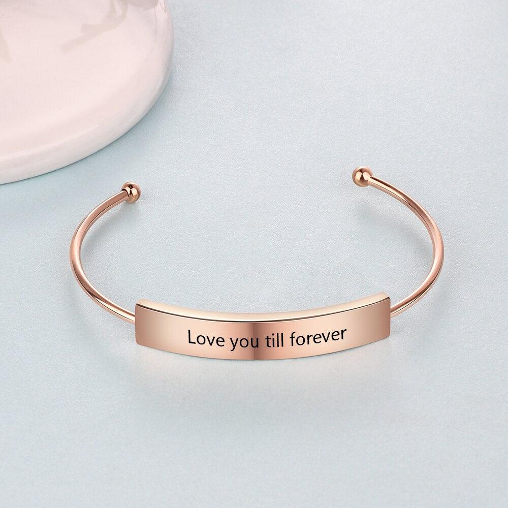 Personalized Custom Name Cuff Bracelets And Bracelets For Women-Personalized Jewels