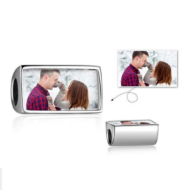 Personalized Custom Photo And Text Engrave Beads for Bracelet And Necklace - Personalized Jewel