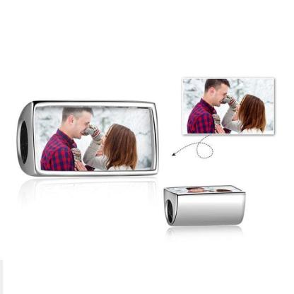 Personalized Custom Photo And Text Engrave Beads for Bracelet And Necklace - Personalized Jewel