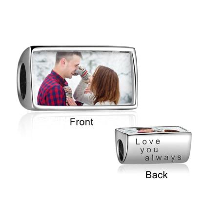 Personalized Custom Photo And Text Engrave Beads for Bracelet And Necklace - Personalized Jewel