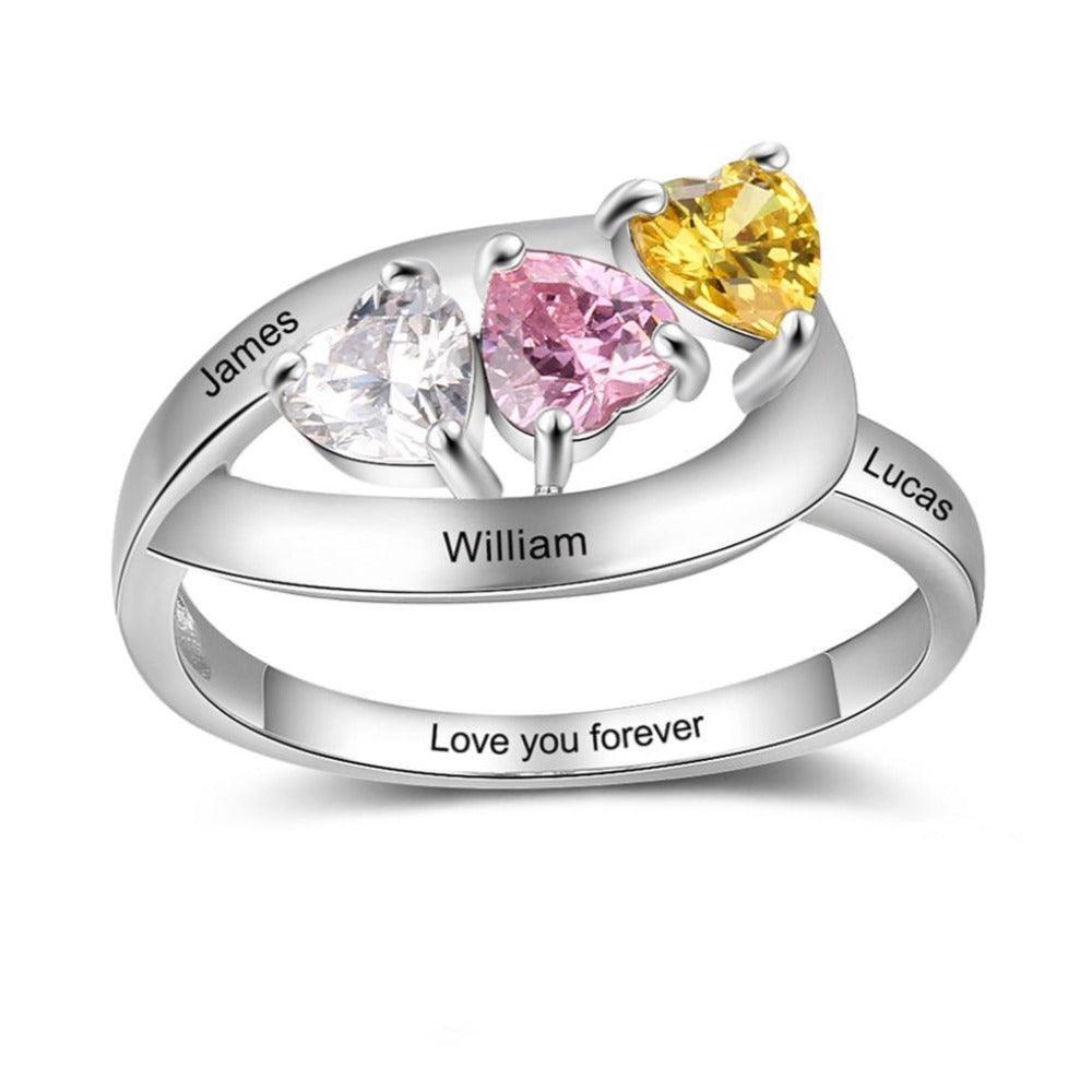 Personalized Double Top Rings Perfect Choice For Women of All Ages - Personalized Jewel