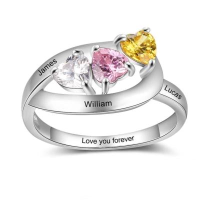 Personalized Double Top Rings Perfect Choice For Women of All Ages - Personalized Jewel