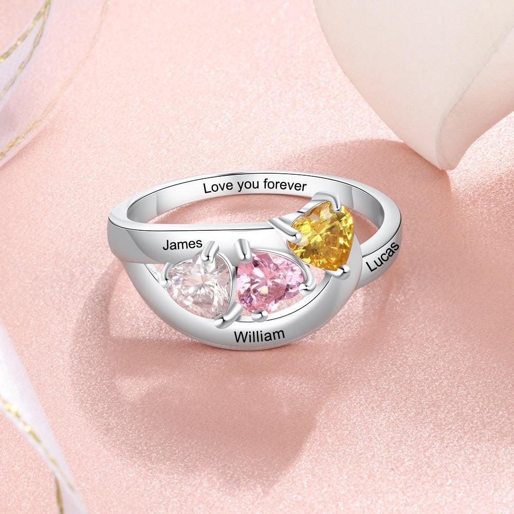 Personalized Double Top Rings Perfect Choice For Women of All Ages - Personalized Jewel