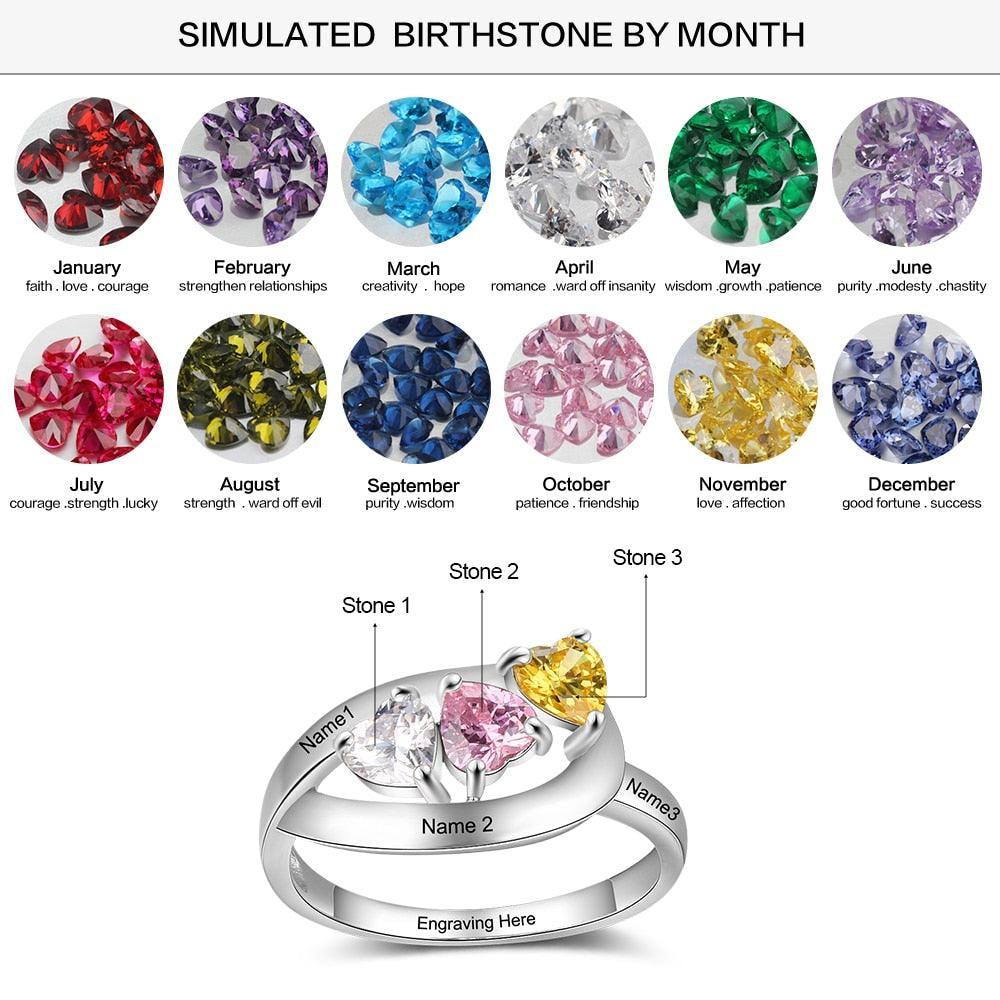 Personalized Double Top Rings Perfect Choice For Women of All Ages - Personalized Jewel