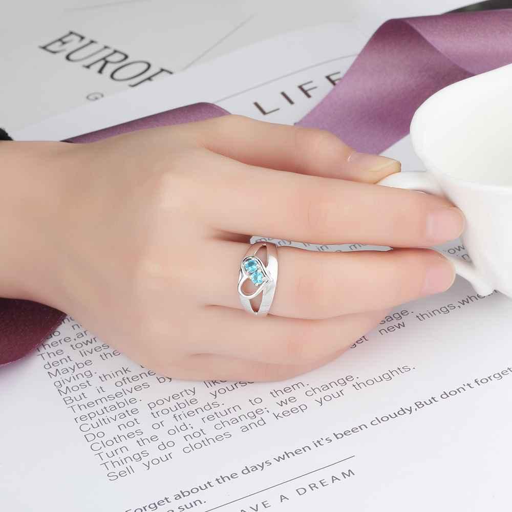 Personalized Engrave Names and Birthstone Ring Jewelry Gift - Personalized Jewel