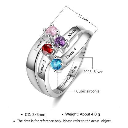 Personalized Engraved Sterling Silver Friendship Gift For Women - Personalized Jewel