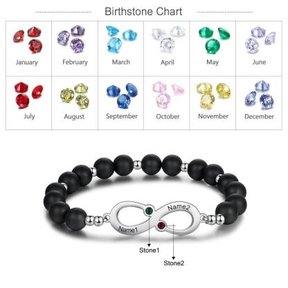 Personalized Engraving Infinity Bracelet for Women - Personalized Jewel