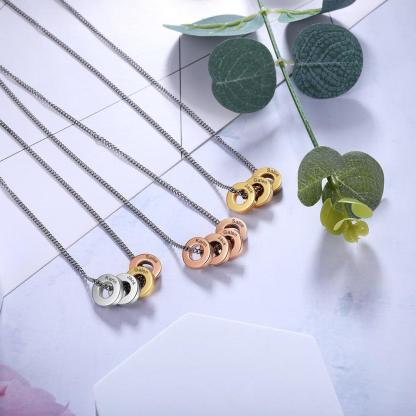 Personalized Family Bead Name Necklace for Women - Personalized Jewel