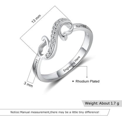 Personalized Geometric Custom Style Engraved Name Ring-Personalized Jewels