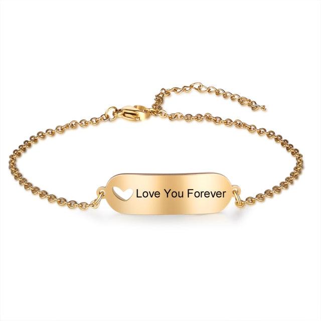 Personalized Hollow-Out Bracelet Customized Accessory for Women - Personalized Jewel