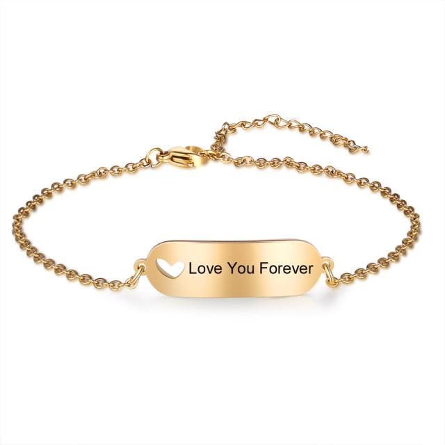 Personalized Hollow-Out Bracelet Customized Accessory for Women-Personalized Jewels