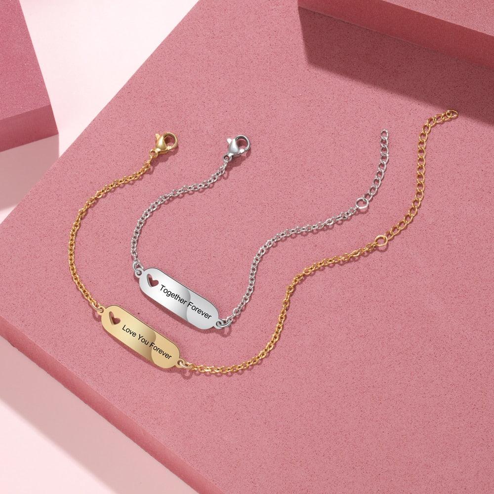 Personalized Hollow-Out Bracelet Customized Accessory for Women-Personalized Jewels