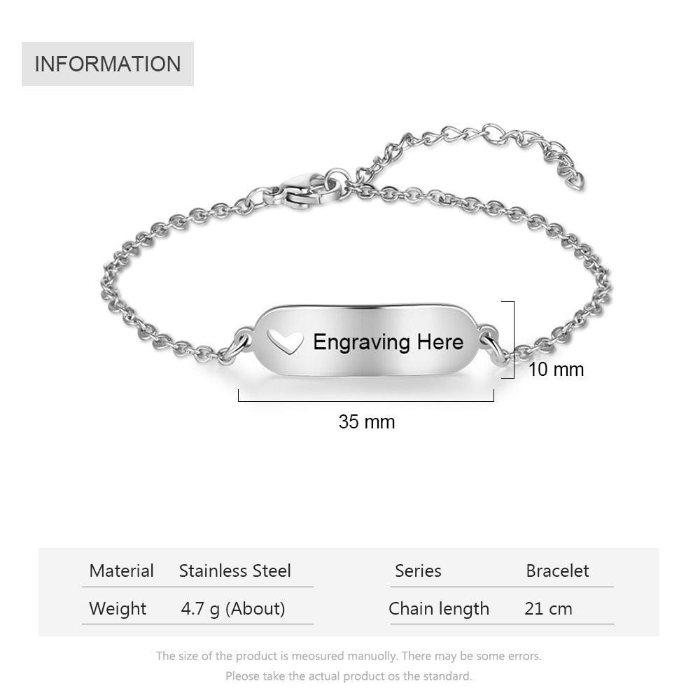 Personalized Hollow-Out Bracelet Customized Accessory for Women - Personalized Jewel