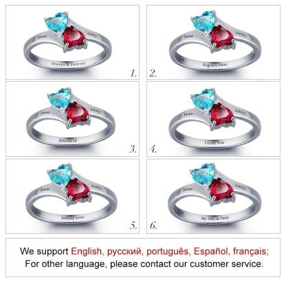 Personalized Infinite Promise Ring Sterling Silver Jewelry for Women - Personalized Jewel