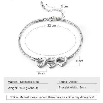 Personalized Jewellery for Ladies Modern Anklets for Women - Personalized Jewel