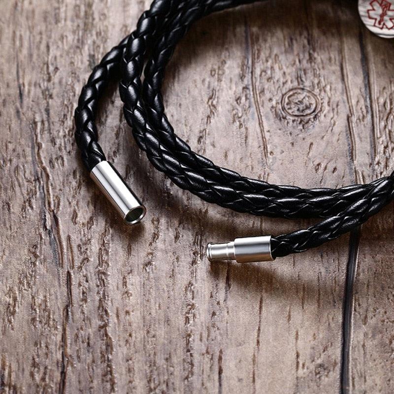 Personalized Leather Bracelet - PU Leather Vintage Style Braided Band - Personalized Jewel